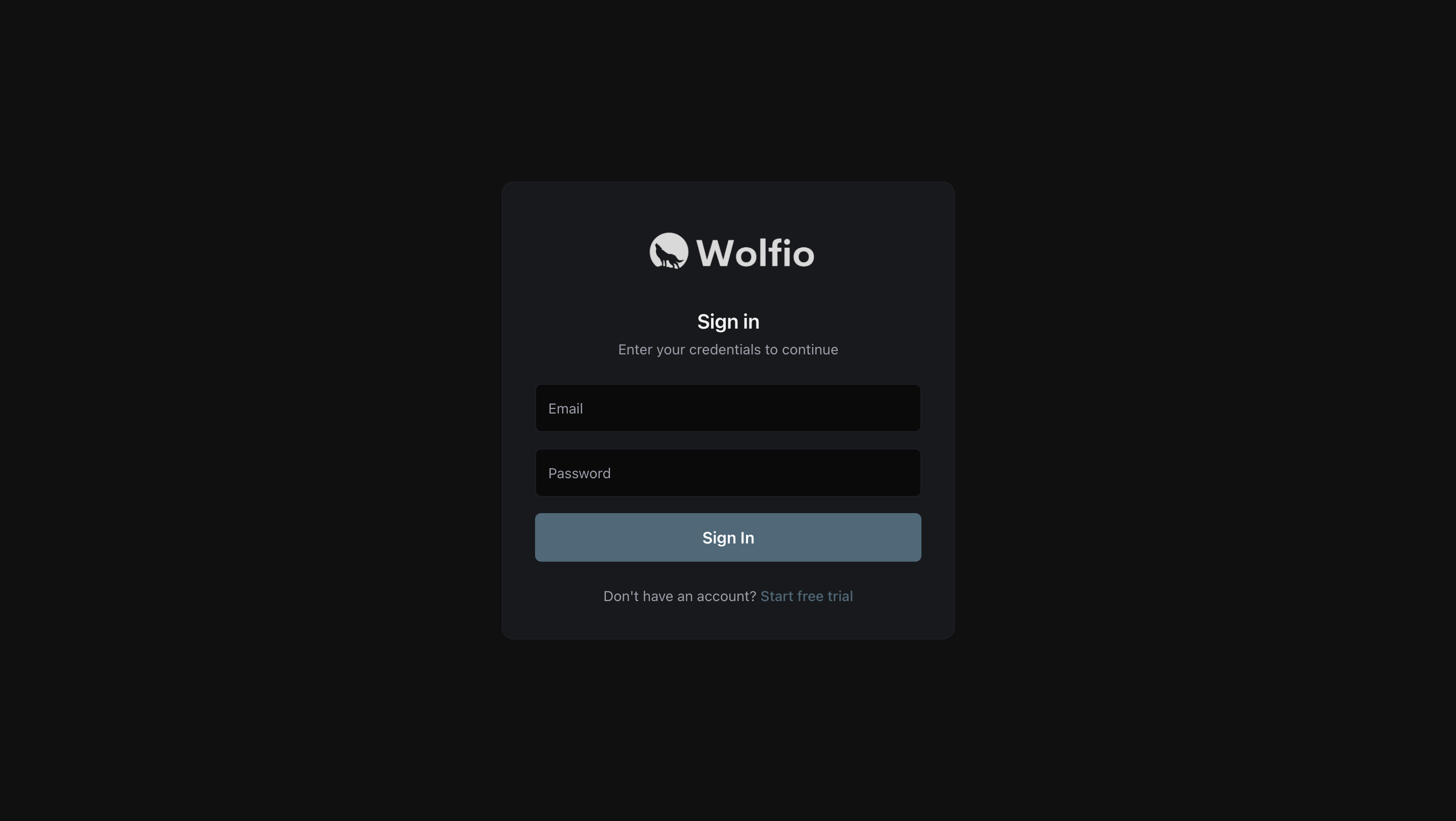 Wolfio — wolfio.app/login